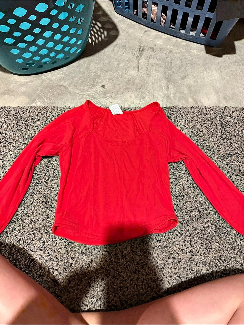 All in Motion Red Long Sleeve Top Size XS Like New